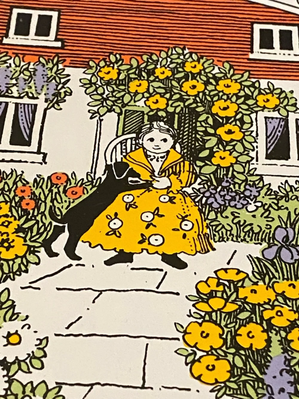 Pat Albeck Decorative Yellow Floral Cottage Serving Metal Tray
